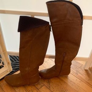Spring tan boots size 7 worn 3 times